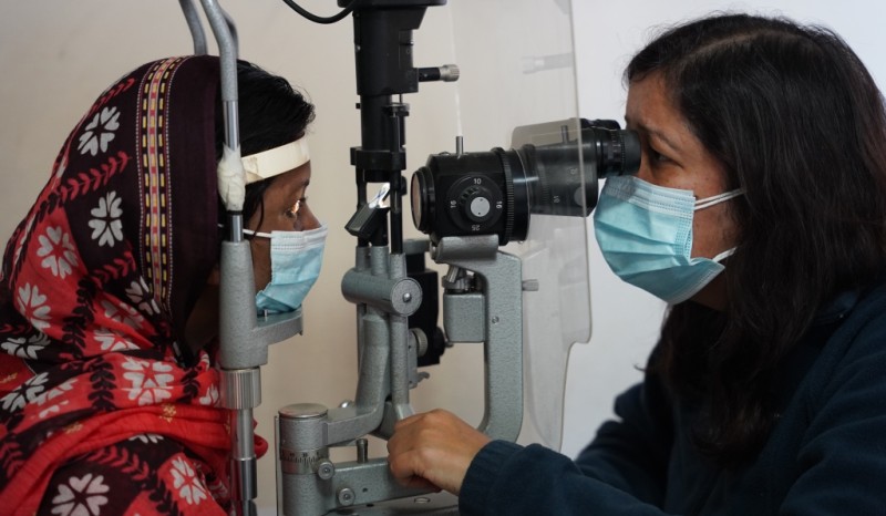 जुम्लाको निःशुल्क आँखा शिविरमा सात सयजना लाभान्वित